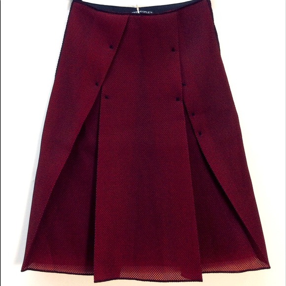 The People’s (4) WOMENs Pleated A-Lined Mesh SKIRT - Picture 1 of 6